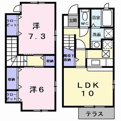 アメニティカスガVIの物件間取画像